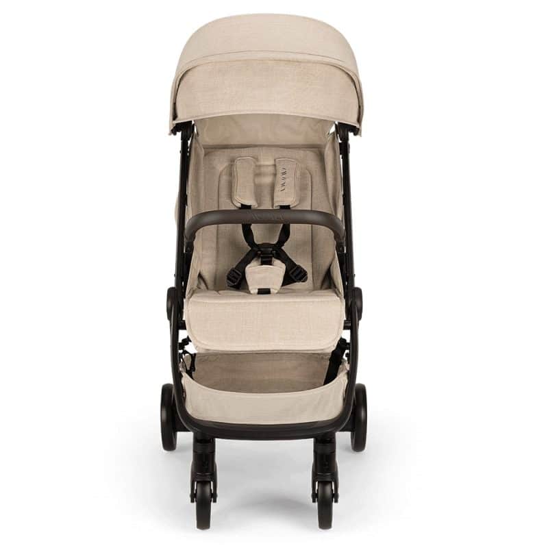 Nuna TRVL Compact Stroller with Raincover and Travel Bag - Biscotti