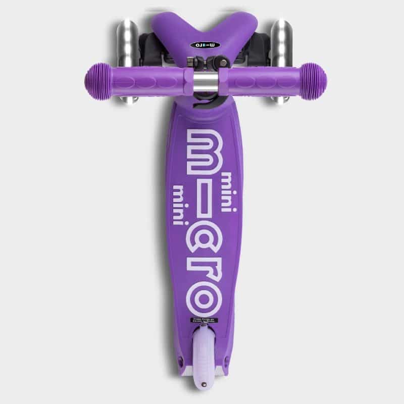 Mini Micro Scooter Foldable with Light up Wheels - Purple