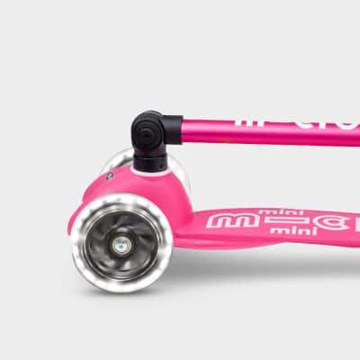 Mini Micro Scooter Foldable with Light up Wheels - Pink