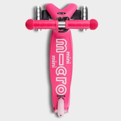 Mini Micro Scooter Foldable with Light up Wheels - Pink