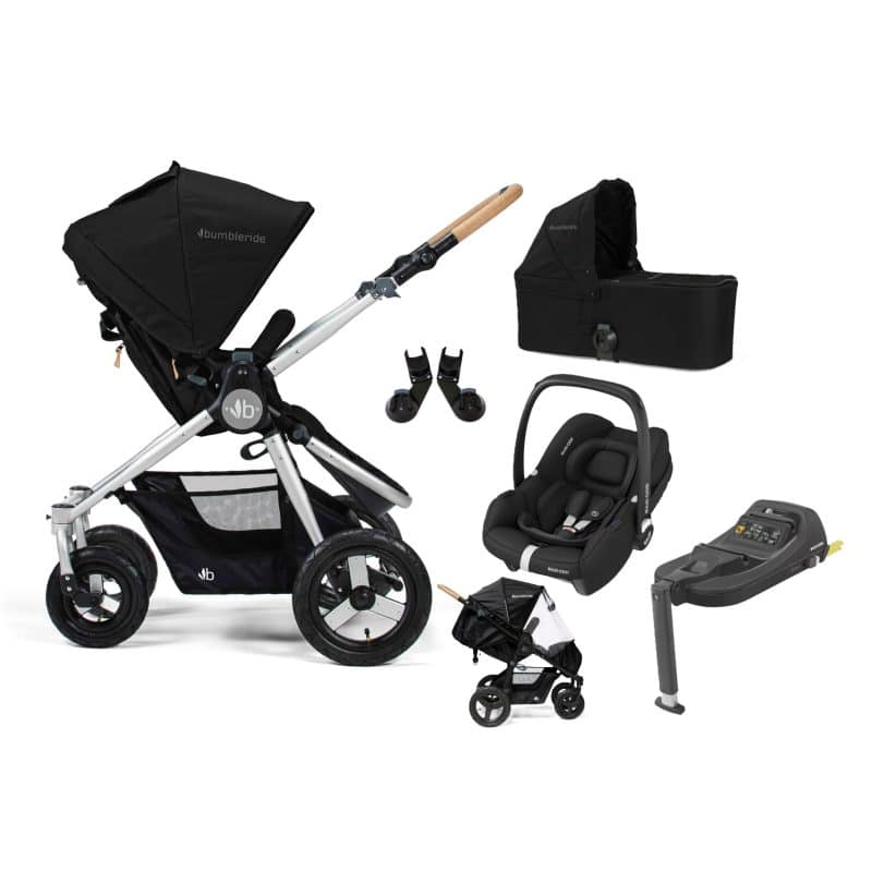 Bumbleride Era Eco i-Size Cabriofix Isofix Travel System - Silver Black