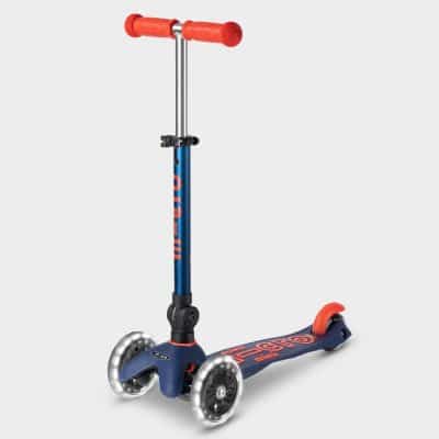 Mini Micro Scooter Foldable with Light up Wheels - Navy