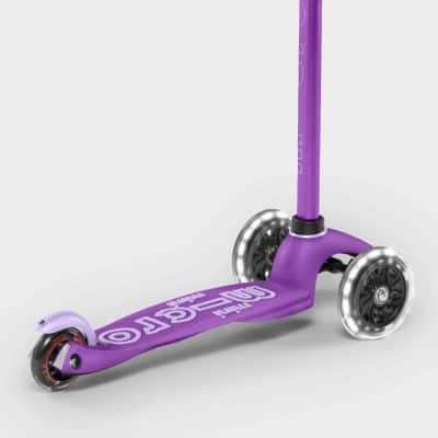 Mini Micro Scooter Light up Wheels - Purple