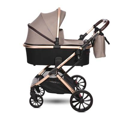 Lorelli Glory 2 in 1 Pram - Beige/Rose Gold