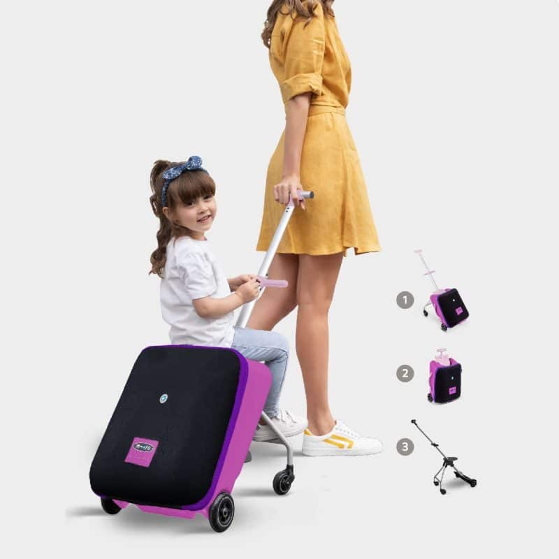 Luggage Micro Scooter Trike Suitcase - Violet