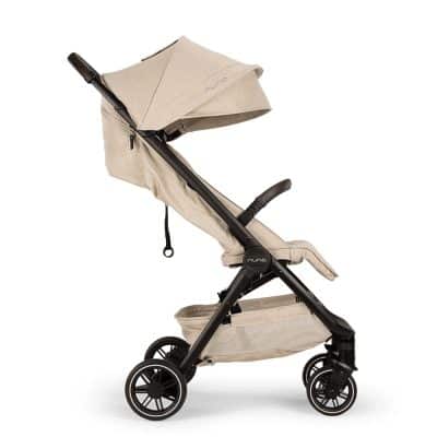 Nuna TRVL Compact Stroller with Raincover and Travel Bag - Biscotti