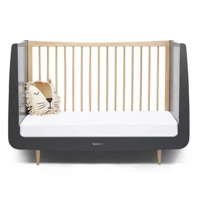 SnuzKot Skandi Cot Bed - Slate Natural