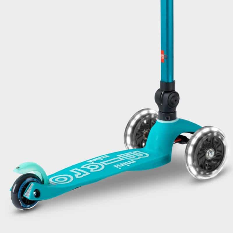 Mini Micro Scooter Foldable with Light up Wheels - Aqua