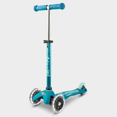 Mini Micro Scooter Light up Wheels - Aqua