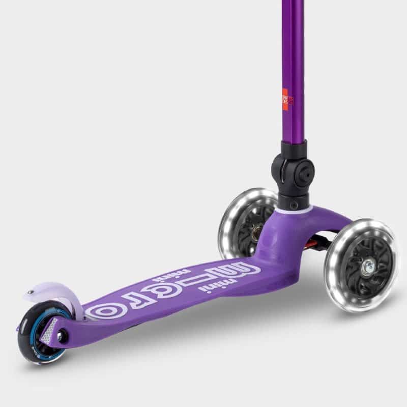 Mini Micro Scooter Foldable with Light up Wheels - Purple