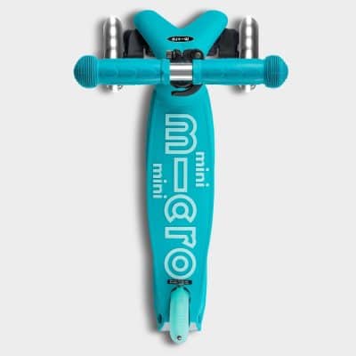 Mini Micro Scooter Foldable with Light up Wheels - Aqua