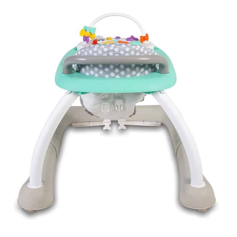 Baby Go Round Kiddo Walker and Push Along Combined - Grey