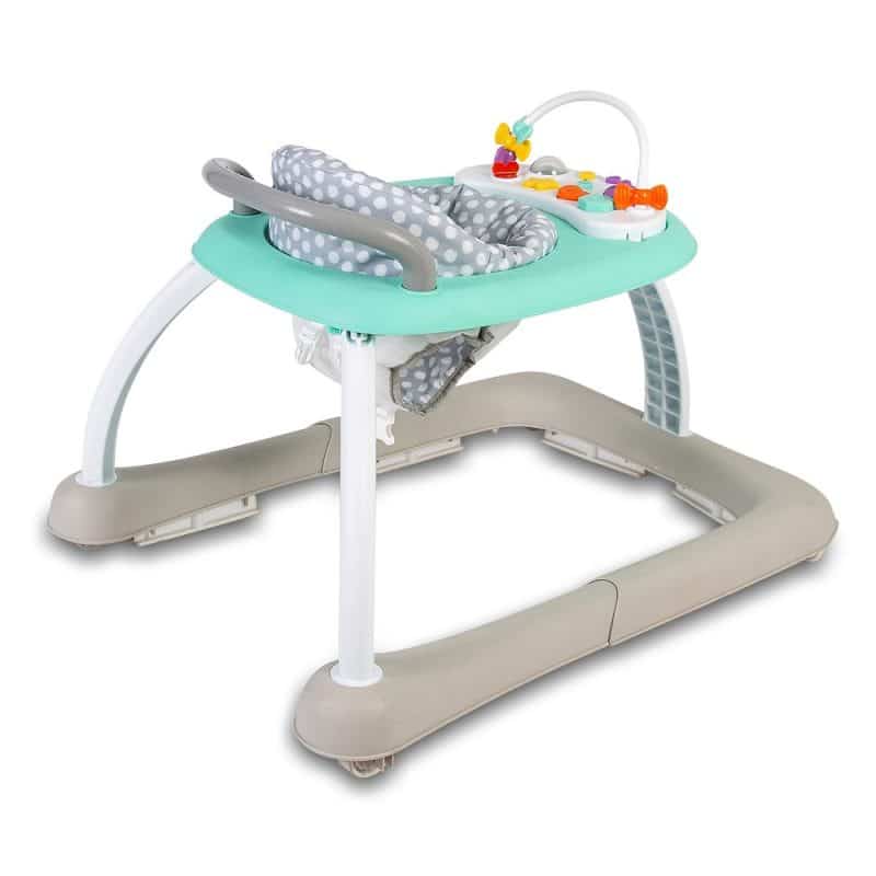 Baby Go Round Kiddo Walker and Push Along Combined - Grey