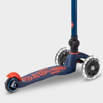 Mini Micro Scooter Foldable with Light up Wheels - Navy