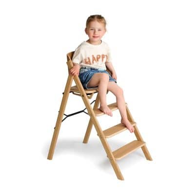 Kaos Klapp High Chair Oak Wood - Natural