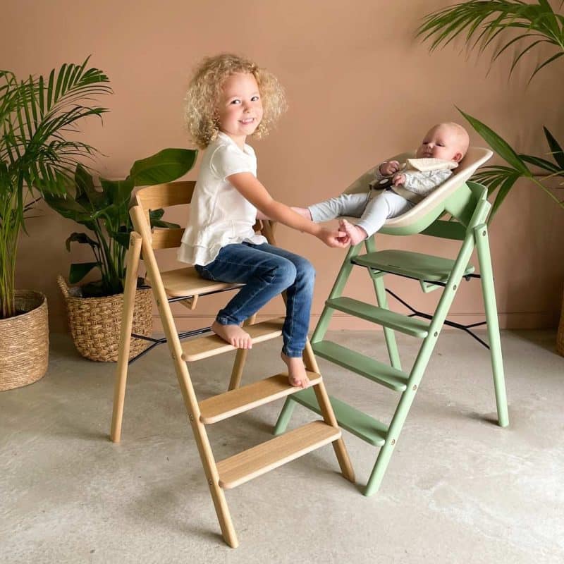 Kaos Klapp High Chair Recycled Plastic Newborn Bundle - Desert Sand