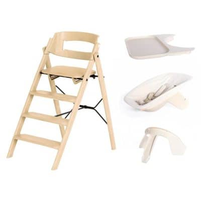 Kaos Klapp High Chair Recycled Plastic Newborn Bundle - Desert Sand