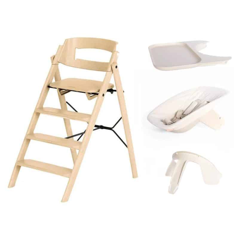 Kaos Klapp High Chair Recycled Plastic Newborn Bundle - Desert Sand