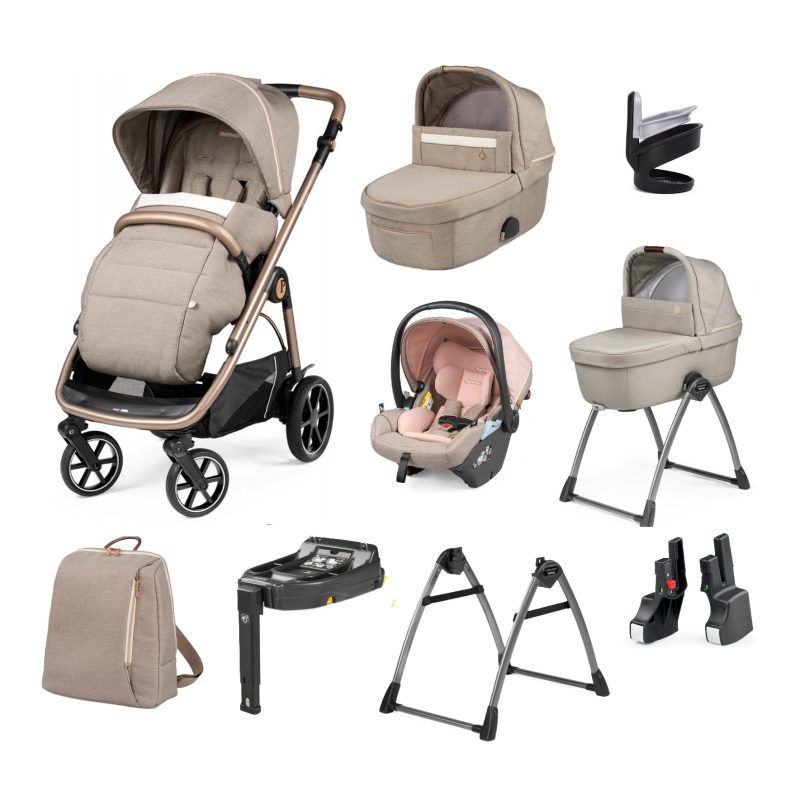 Peg Perego Veloce 10 Piece i-Size Travel System Bundle - Mon Amour