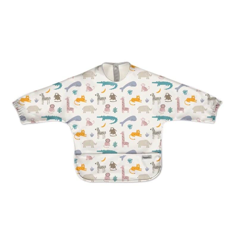 Pippeta Waterproof Cape Sleeved Bib - Safari