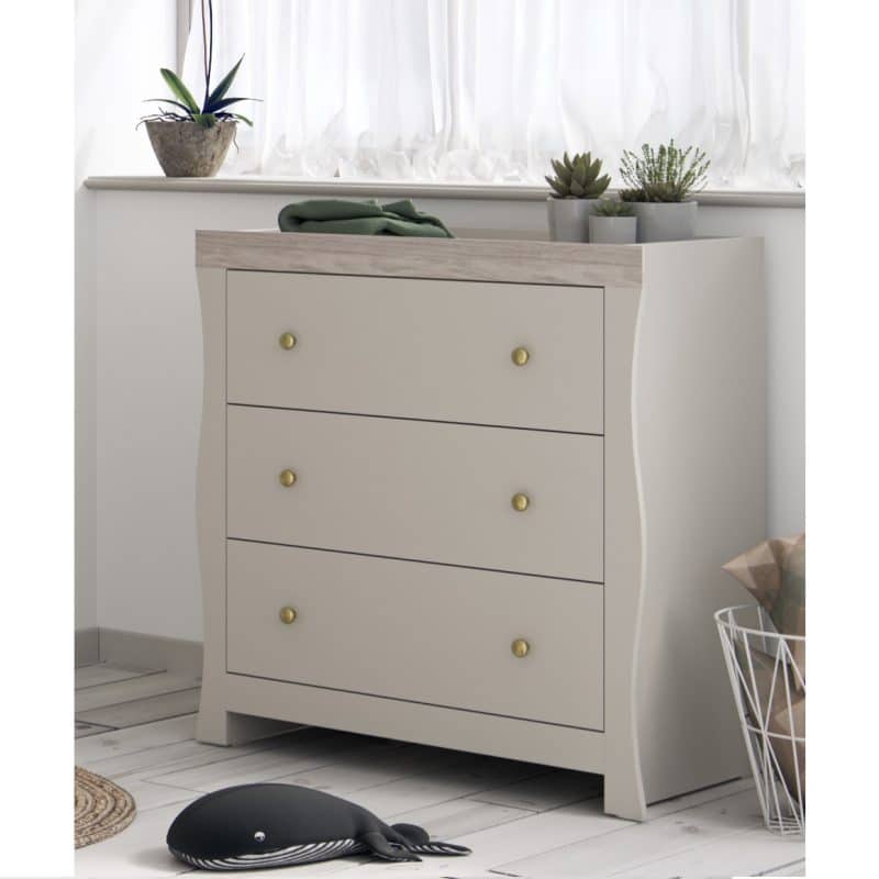 Little Acorns Celeste Changing Unit - Cashmere/Grey Ash