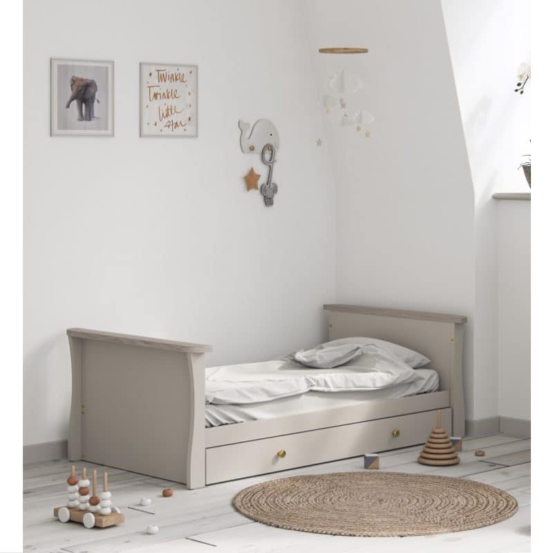 Little Acorns Celeste Cot Bed - Cashmere/Grey Ash