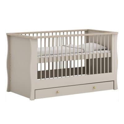 Little Acorns Celeste Cot Bed - Cashmere/Grey Ash