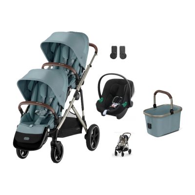 Cybex Gazelle S Twin with Car Seat Sky Blue