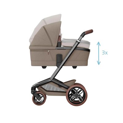 Maxi-Cosi Fame Pushchair Essential Bundle - Twillic Truffle Brown Wheels