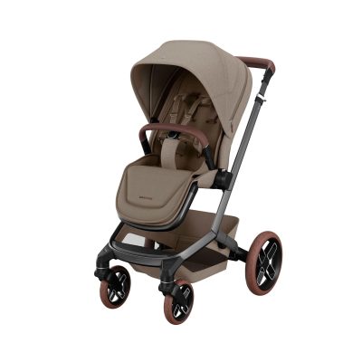 Maxi-Cosi Fame Pushchair Essential Bundle - Twillic Truffle Brown Wheels