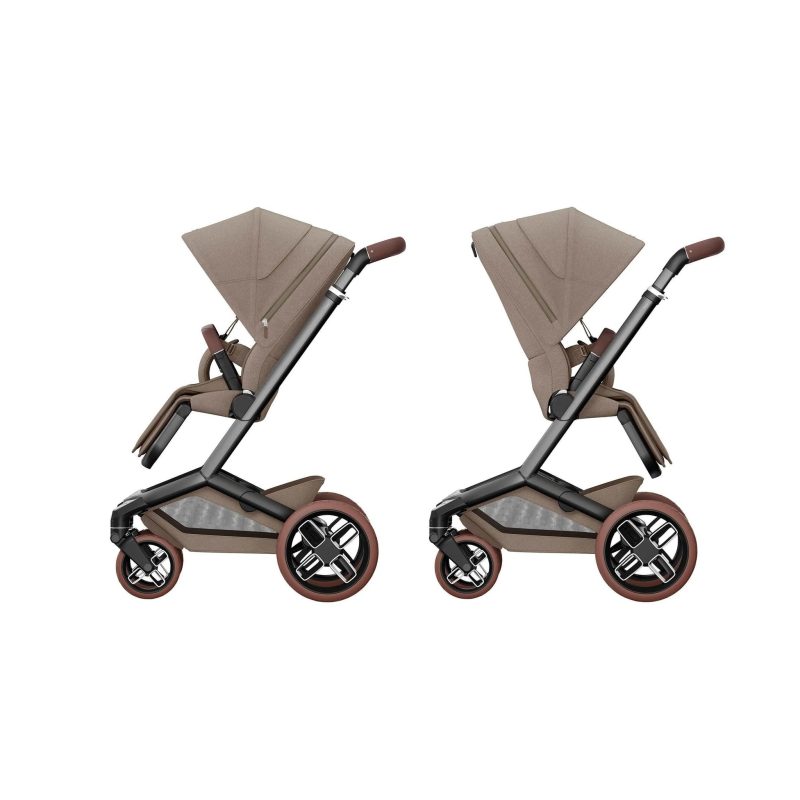 Maxi-Cosi Fame Pushchair Essential Bundle - Twillic Truffle Brown Wheels