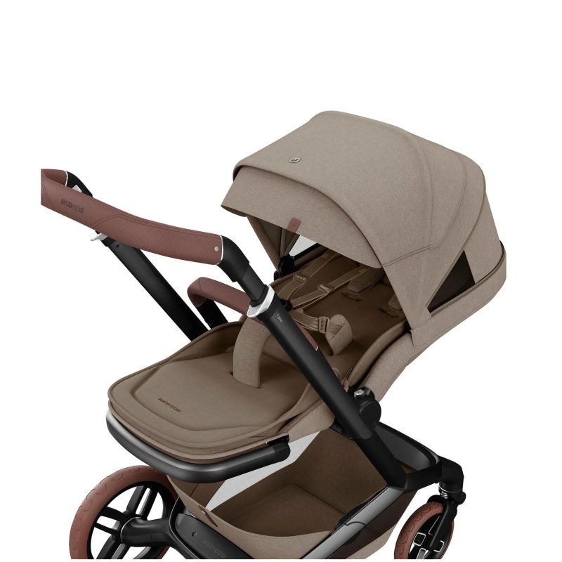 Maxi-Cosi Fame Pushchair Essential Bundle - Twillic Truffle Brown Wheels