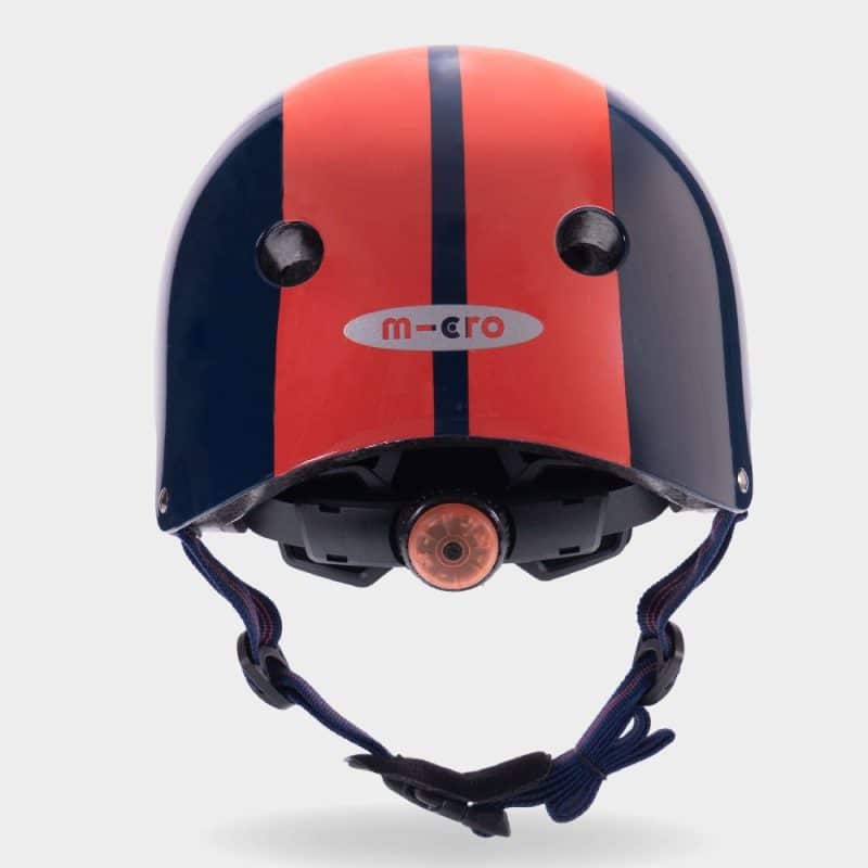 Micro Stripe Blue/Red Printed Helmet Small