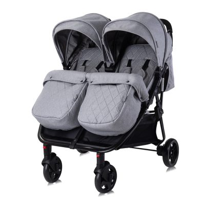 Lorelli Duo Twin Stroller - Cool Grey