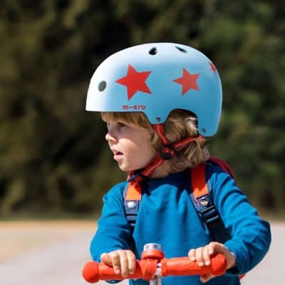 Micro Star Blue Printed Helmet Small