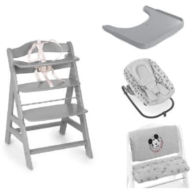 Hauck Alpha Highchair Bundle Grey