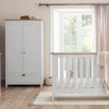 Tutti Bambini Verona 2 Piece Cotbed and Wardrobe Nursery Room Set - White Oak