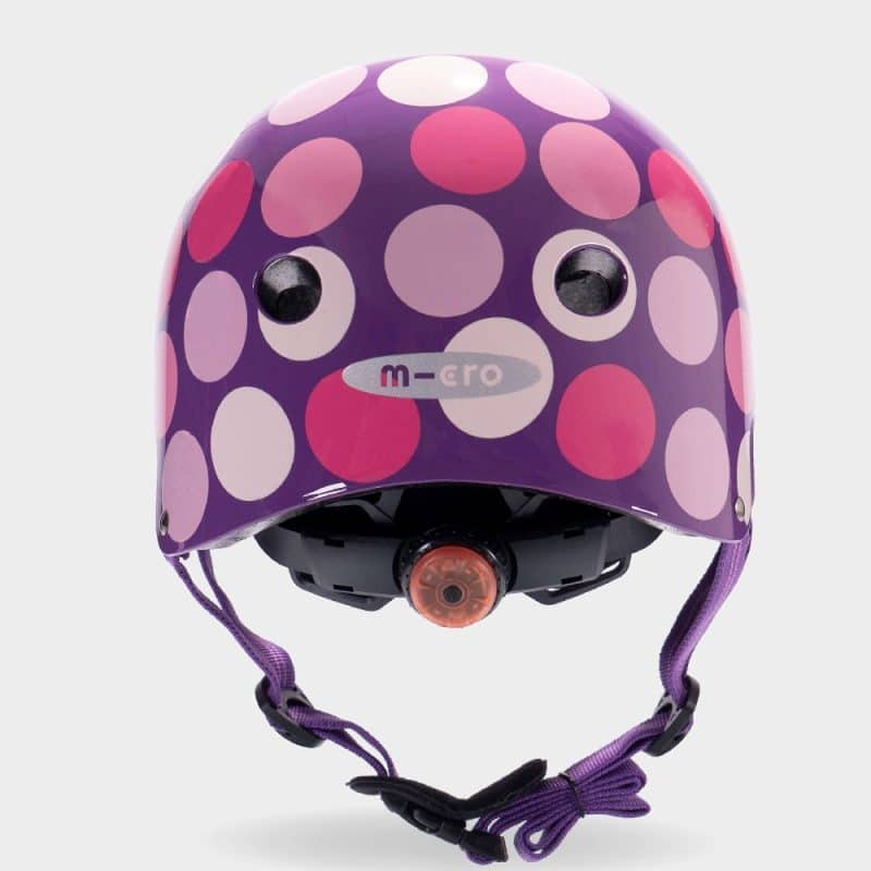 Micro Dot Purple/Pink Printed Helmet Small