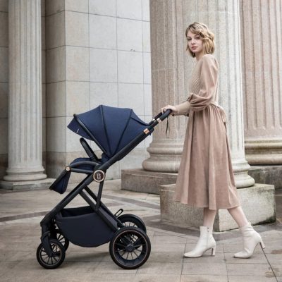 Babymore Chia Pram Pushchair - Midnight Blue