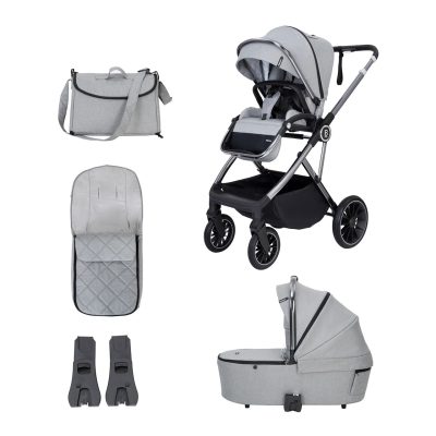 Babymore Chia Pram Pushchair - Pearl Grey