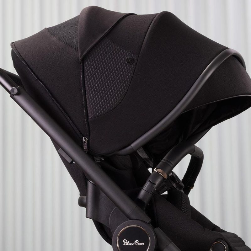 Silver Cross Dune Pushchair with First Bed Folding Carrycot - Space (outlet)