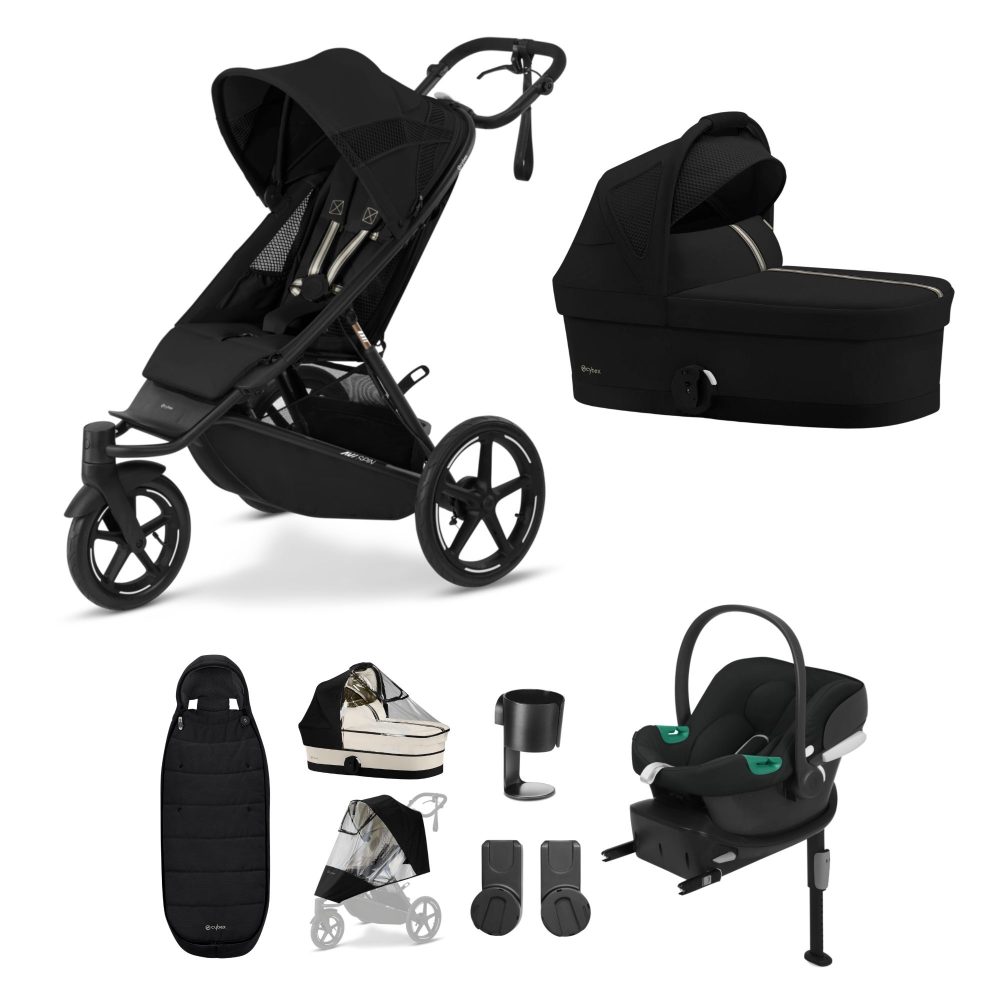 Cybex AVI Spin 10 Piece Bundle - Moon Black