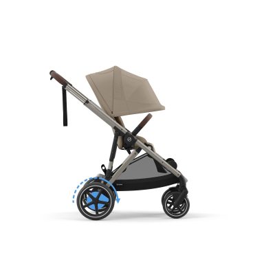 Cybex eGazelle S Pushchair Black - Almond Beige