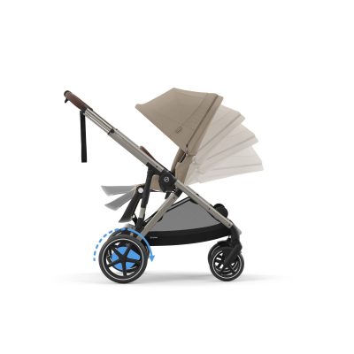 Cybex eGazelle S Pushchair Black - Almond Beige