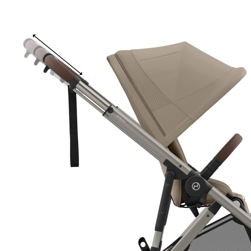 Cybex eGazelle S Pushchair Black - Almond Beige