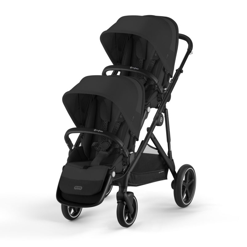 Cybex eGazelle S Twin Pushchair Black - Moon Black