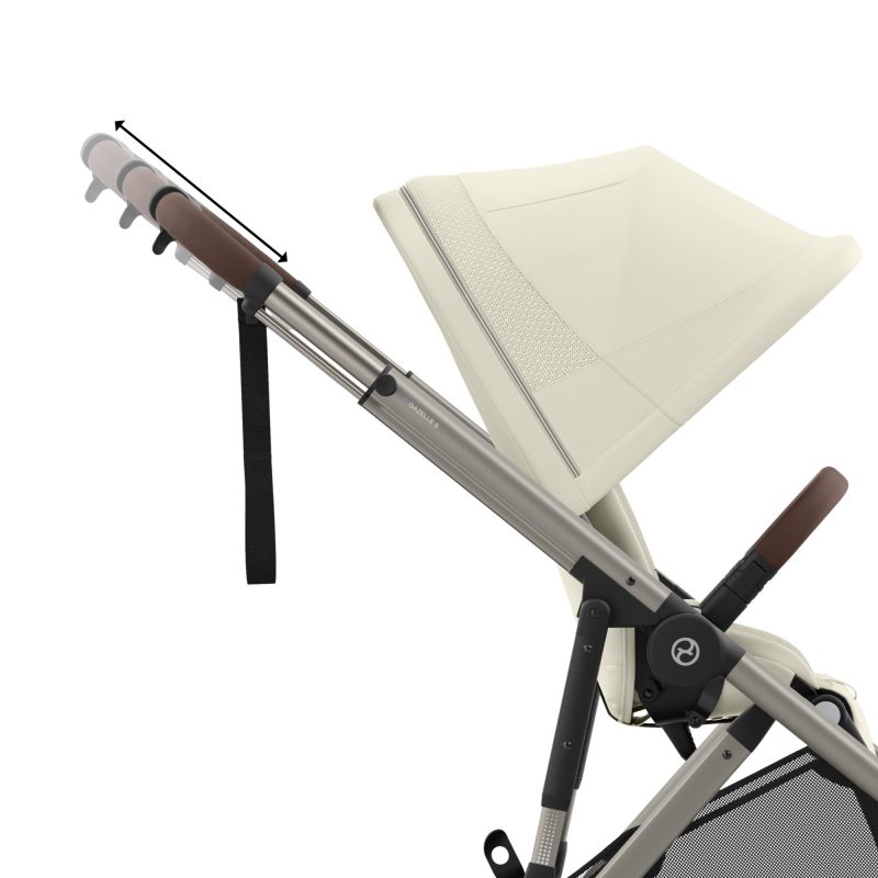 Cybex eGazelle S Pushchair Black - Seashell Beige