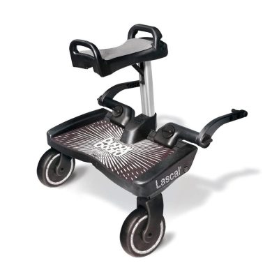 Lascal Black Maxi BuggyBoard® Plus Grey Saddle