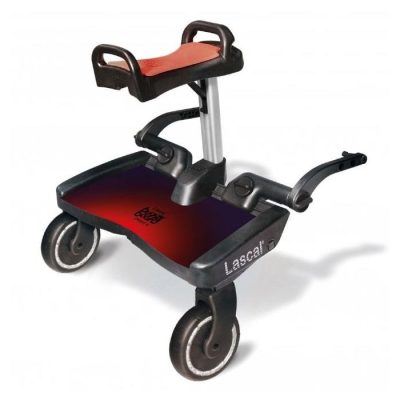 Lascal Red Cube Maxi BuggyBoard® Plus Red Saddle