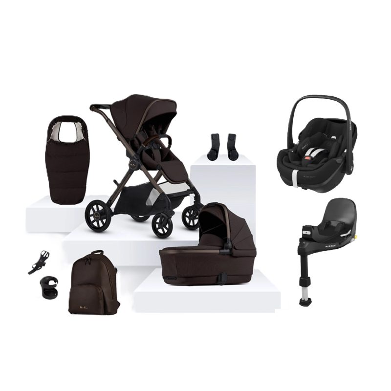 Silver Cross Reef 2 SPECIAL EDITION Pebble 360 Pro Isofix Travel System - Ganache